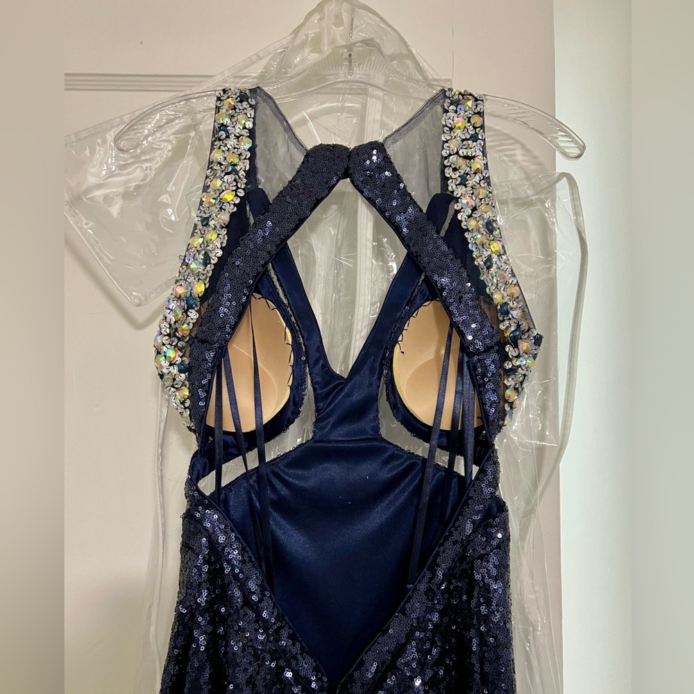 Sequined Prom Dress - Picture 3 of 7